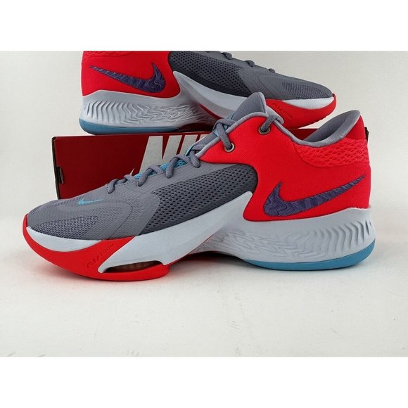 Nike Zoom Freak 4 Paris Men’s Basketball Shoes Red Purple NO SHOE BOX - Picture 10 of 11